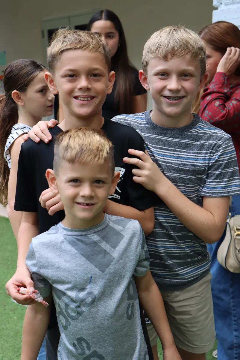 Elementary-age children together after a Christchurch Kids gathering