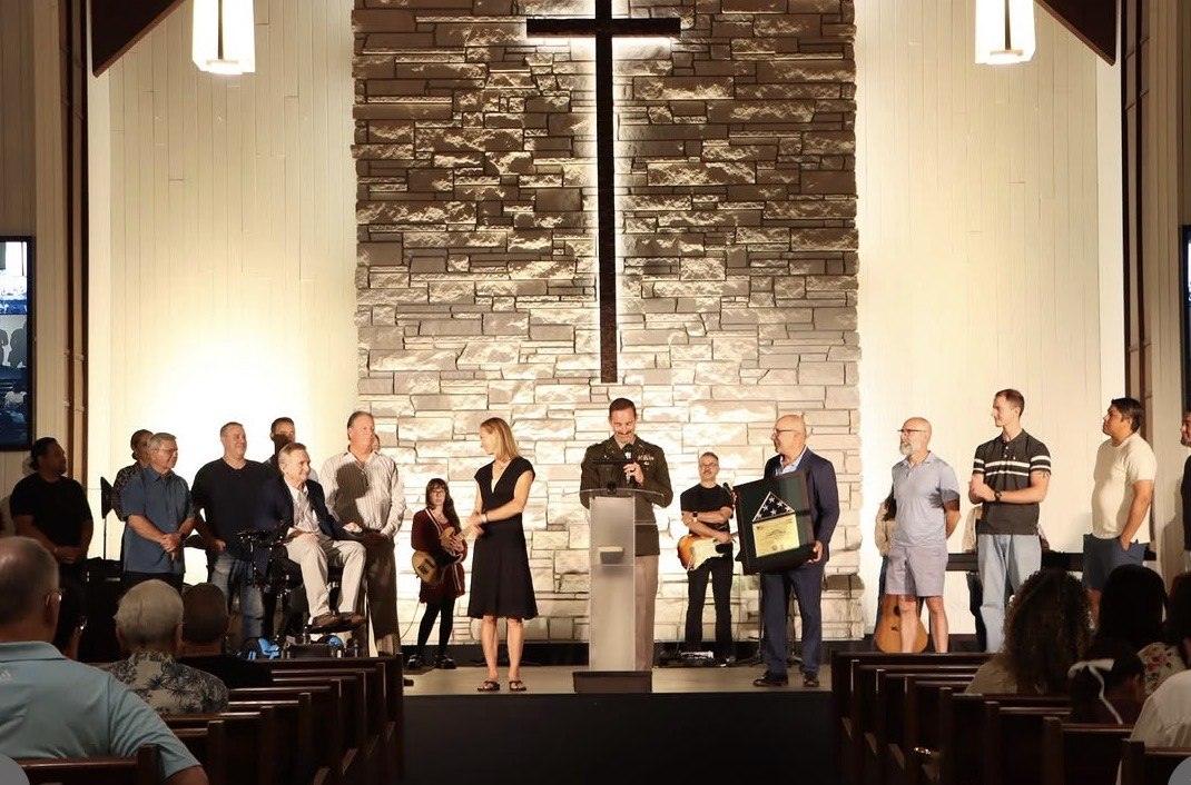 Pastor James returns from deployment, August 2026